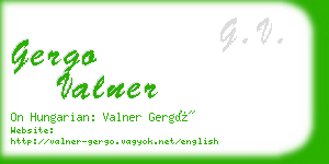 gergo valner business card